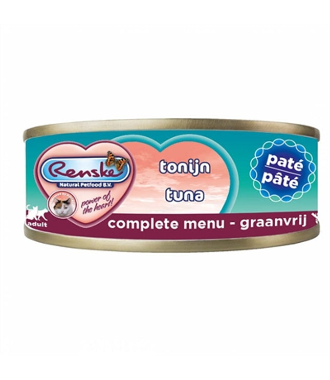Renske Vers Vlees Maaltijd Kat Verse Tonijn Paté Graanvrij