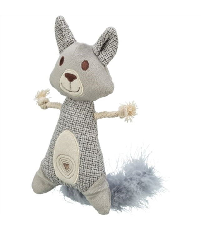 Trixie Wasbeer Xxl Pluche / Stof Met Veer Met Catnip