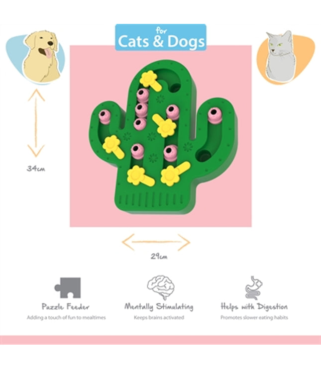Happy Pet Tabby Patch Cactus Puzzel Intelligentie Speelgoed