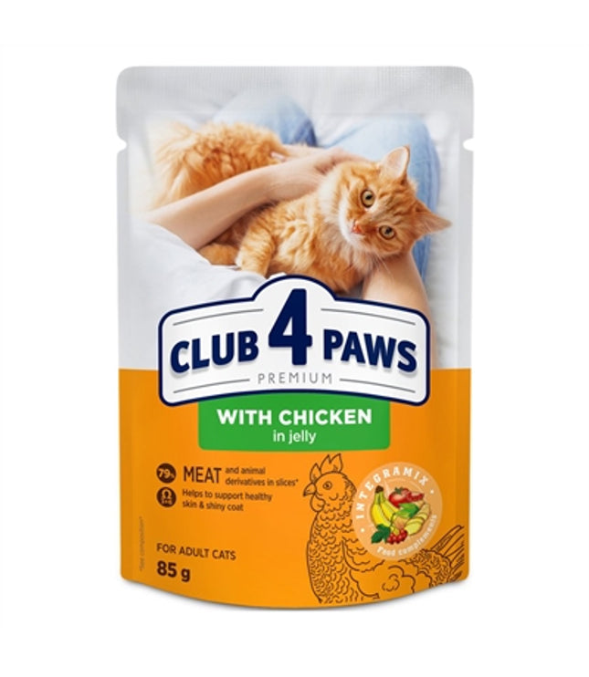 Club 4 Paws Premium Adult Pouch Kip In Gelei