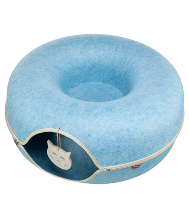 Trixie Speeldonut Vilt Blauw