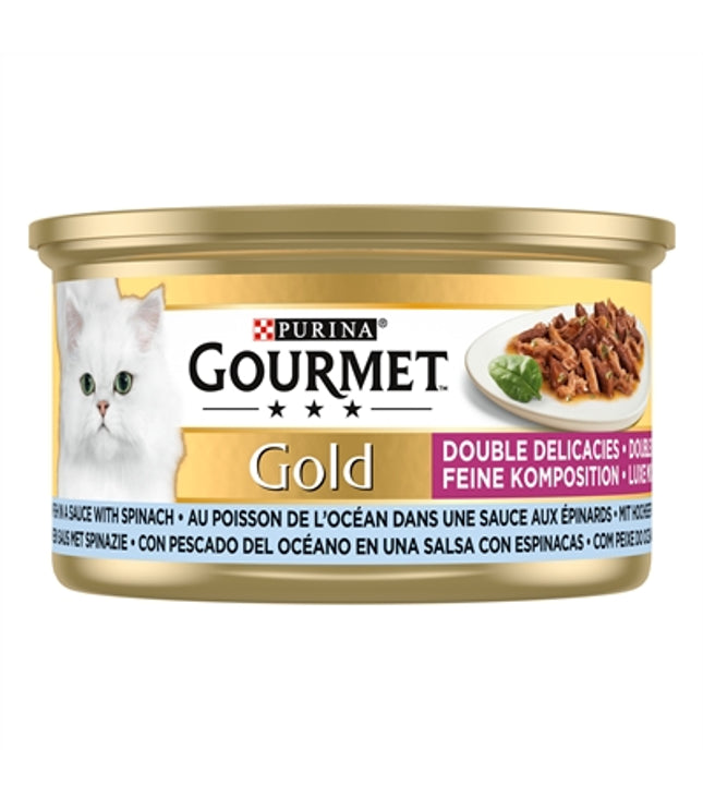 Gourmet Gold Luxe Mix Zeevis In Saus Met Spinazie
