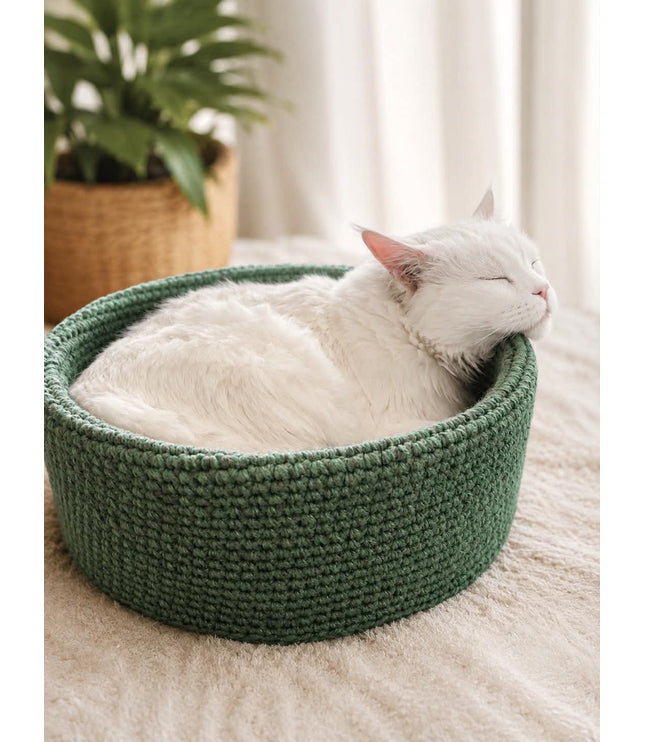 Handgehaakte Kattenmand – Groen